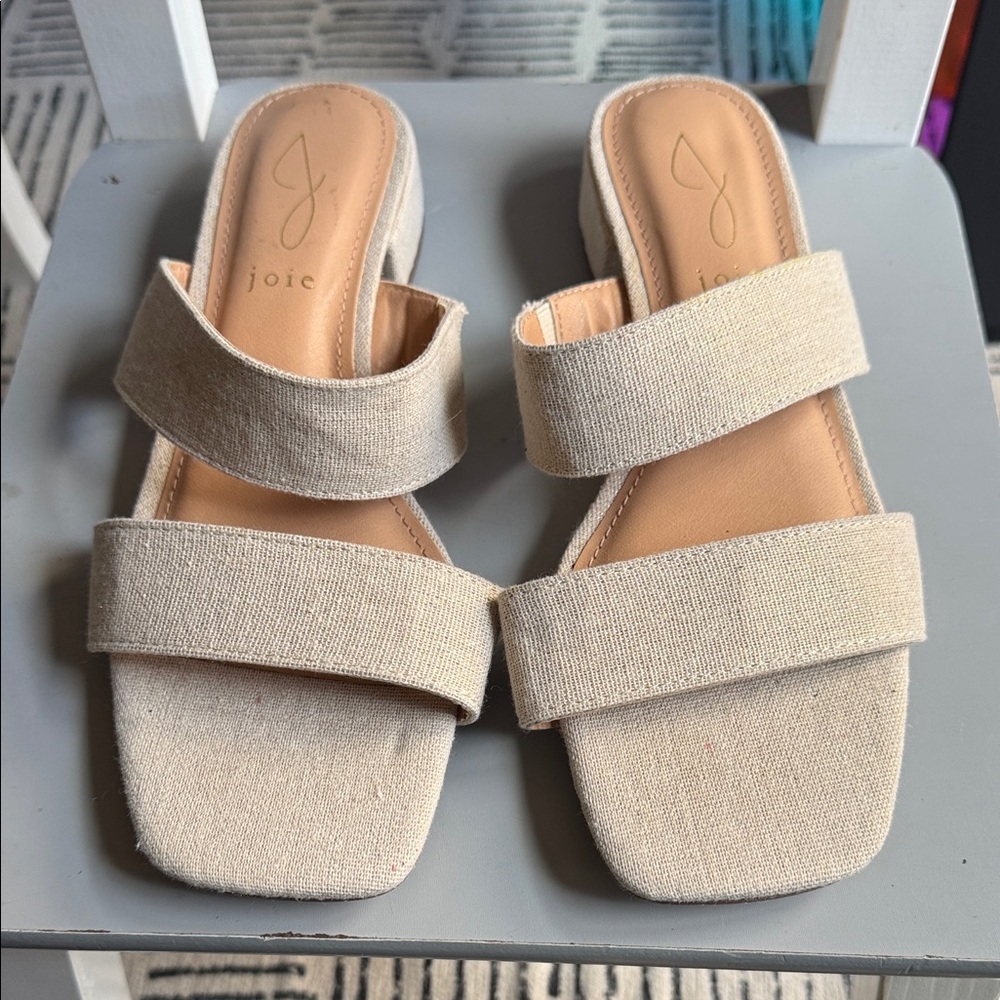 Joie Women's Tan Double Strap Sandals